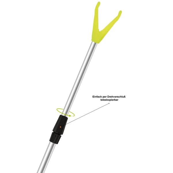 Zite Fishing teleskopischer Rutenhalter 1,35m 3er Set Aluminium Erdspieß mit V-Auflage & Schnurlaufkerbe_auswahl4