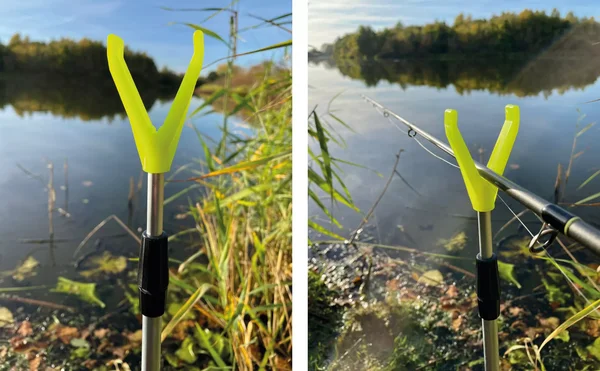 Zite Fishing teleskopischer Rutenhalter 1,35m 3er Set Aluminium Erdspieß mit V-Auflage & Schnurlaufkerbe_auswahl7