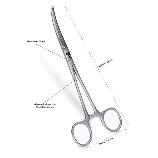 Zite Fishing Hakenlöser Zange Gebogen 18cm als Angelwerkzeug_auswahl3