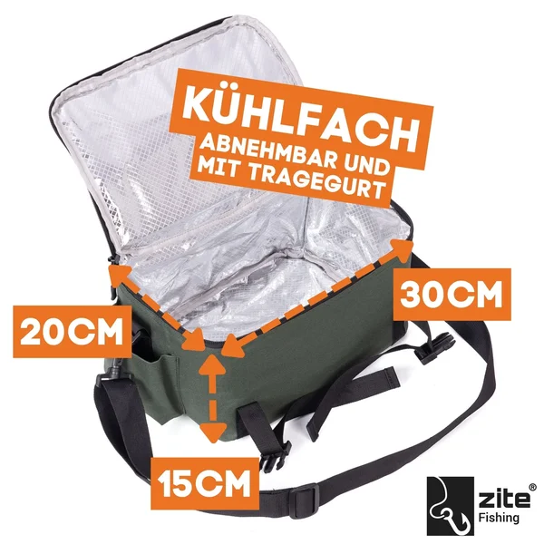 Angelrucksack mit abnehmbarem Kühlfach ISO Rucksack Angeln 55cm Zite Fishing_auswahl4