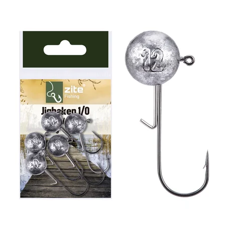 Zite Fishing 1/0 Jighaken 12g 5 tlg.