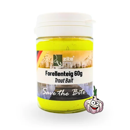 Zite Fishing Forellenpaste 60g Trout Bait als Forellenköder Knoblauch gelb