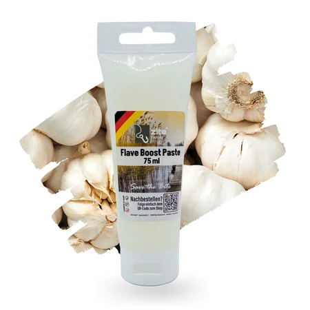 Flave Boost Lockstoff Paste Zander Barsch Forelle Angeln Knoblauch weiß 75 ml