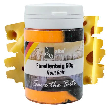 Forellenteig Special Edition Käse schwarz/orange 60g Forellenköder Zite Fishing
