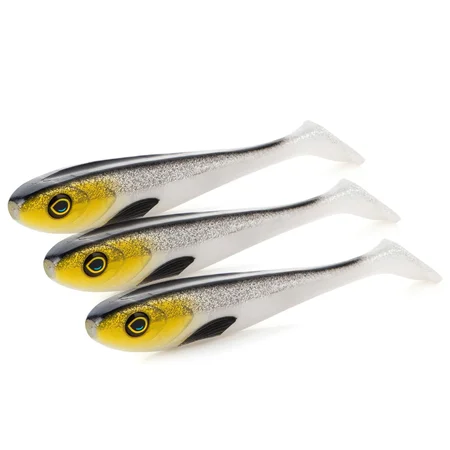 Hecht Shad Inzite Flanker Gummifisch Golden Voltage 18,5 cm 3 Stück