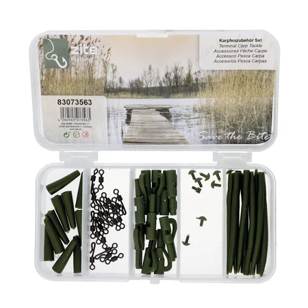 Termin Tackle Safety Clip Rig Karpfenzubehör Set 50-tlg. Zite Fishing
