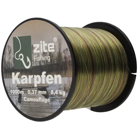 Karpfen Angelschnur Monofil Camouflage 0,37mm 8,4kg 1000m Zite Fishing