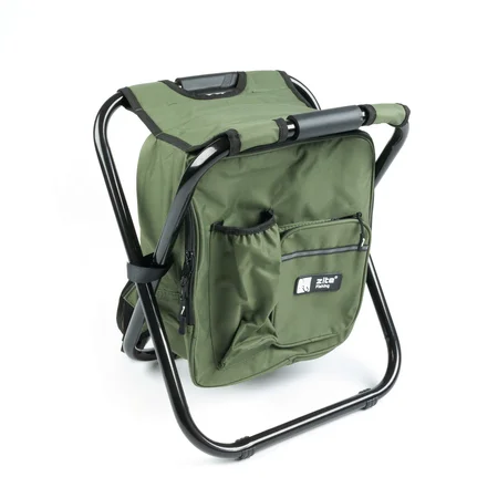 Angelhocker mit Kühlfach mit Angelrucksack Funktion Zite Fishing
