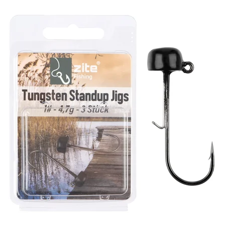 Tungsten Standup Jigs 1# 4,7g für Gummiköder - Bleifreier Angelhaken