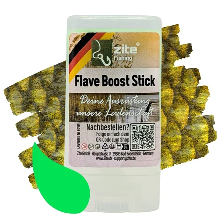 Zite Fishing Flave Boost Stick Fisch grün 100 g - Lockstoff-Stift für Gummifische, Wobbler, Blinker & Spoons