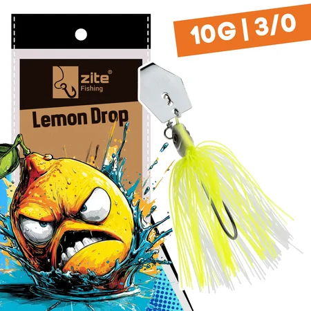 Inzite Blader Bladed Jig 10 g – Haken 3/0 – Lemon Drop – Starke Vibration & Trailerfähig