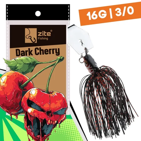 Inzite Blader Bladed Jig 16 g – Haken 3/0 – Dark Cherry – Starke Vibration & Trailerfähig