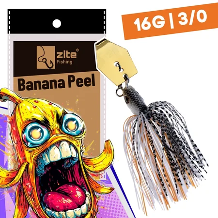 Inzite Blader Bladed Jig 16 g – Haken 3/0 – Banana Peel – Starke Vibration & Trailerfähig