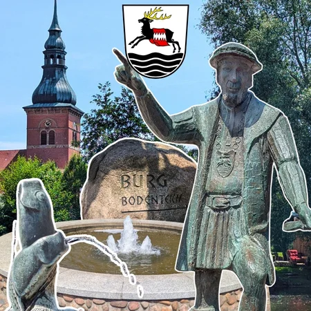 Bad Bodenteich: Kirche, Burg und Fischbrunnen