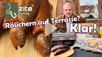 Tischräucherofen mit Thermometer Smoker Fisch Räuchern 42x27x21cm Zite Fishing Video